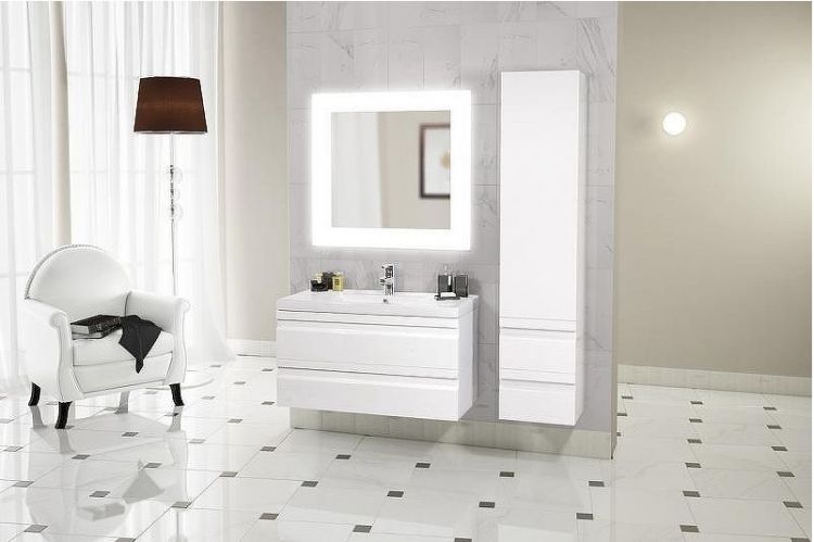 Зеркало SanVit Ливинг 100 zliv100 с подсветкой без выключателя