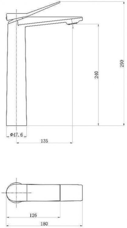 Смеситель для раковины beWash Ripple BVMM0BH135 Хром