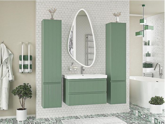 Зеркало Brevita Venus 60 VEN-Var-060-white с подсветкой Белое матовое с сенсорным выключателем