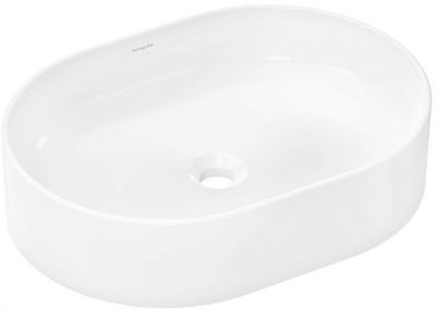 Hansgrohe Xuniva U Раковина-чаша 55х40см., без отв., накладная, без перелива, цвет: белый