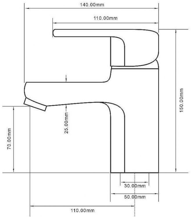 Смеситель для раковины Royce Bianco RCM-111601CR Хром Смеситель для раковины Royce Bianco RCM-111601CR Хром