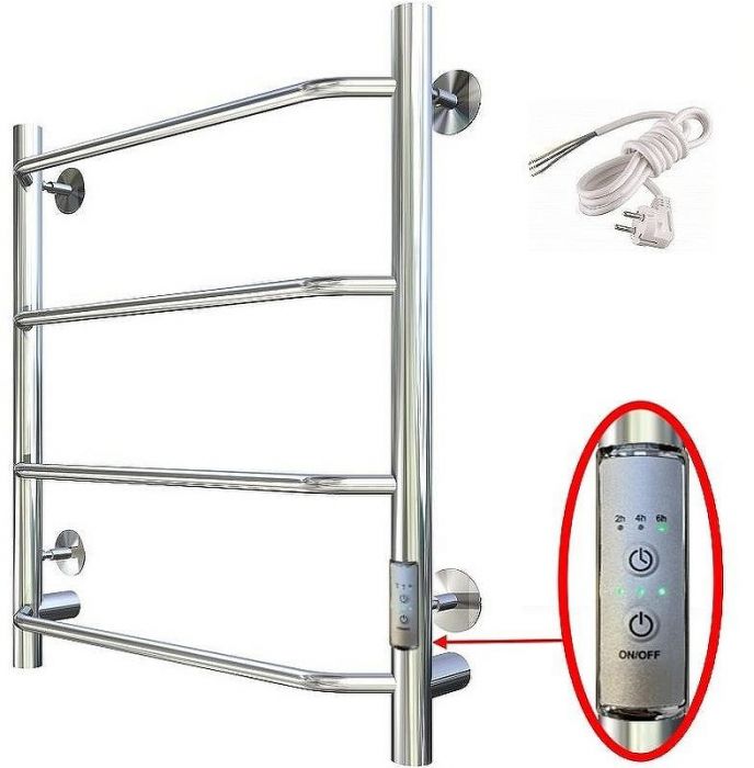 Электрический полотенцесушитель Тругор ПЭК 6 СП 60x40 Хром