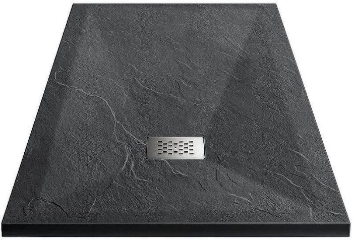 Душевой поддон из искусственного камня Vincea 90x90 VST-4SR9090A Антрацит