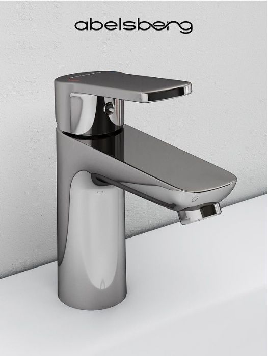 Смеситель для раковины Abelsberg Lineara UNF23508CH цвет Глянцевый хром