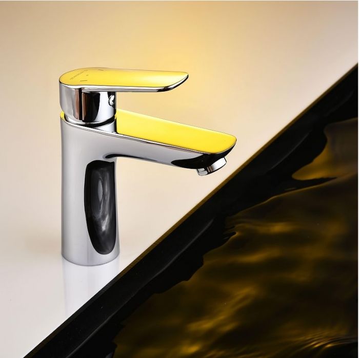 Смеситель для раковины Abelsberg Lineara UNF23508CH цвет Глянцевый хром