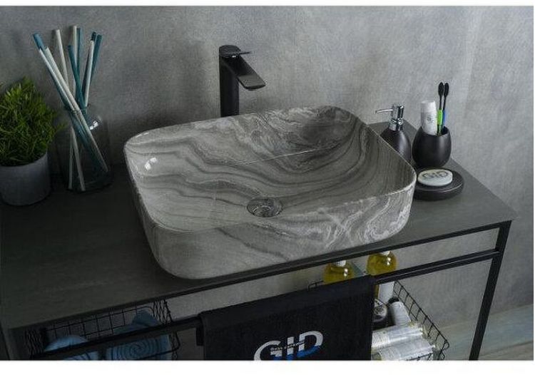 Раковина-чаша Gid Geometrico Mnc597 50 54458 цвет Под камень глянцевый