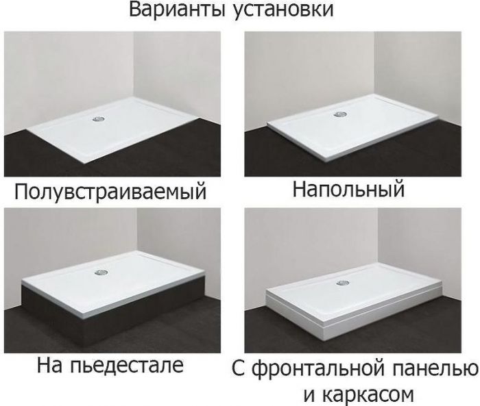 Душевой поддон из стеклокомпозита Cezares Tray SMC 90x90 TRAY-M-A-90-35-W Белый