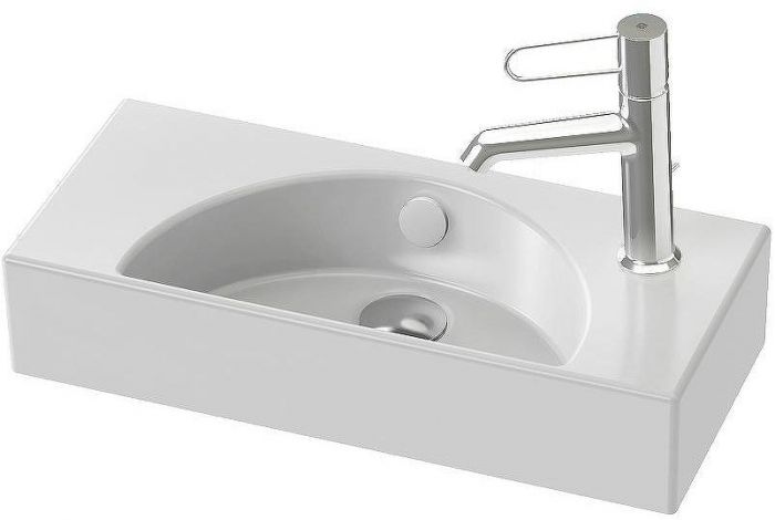 Раковина Jacob Delafon Odeon Rive Gauche 50 R EGO112-56-00 Белая