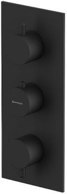Смеситель для душа Whitecross Y black Y1238BL с термостатом Черный матовый