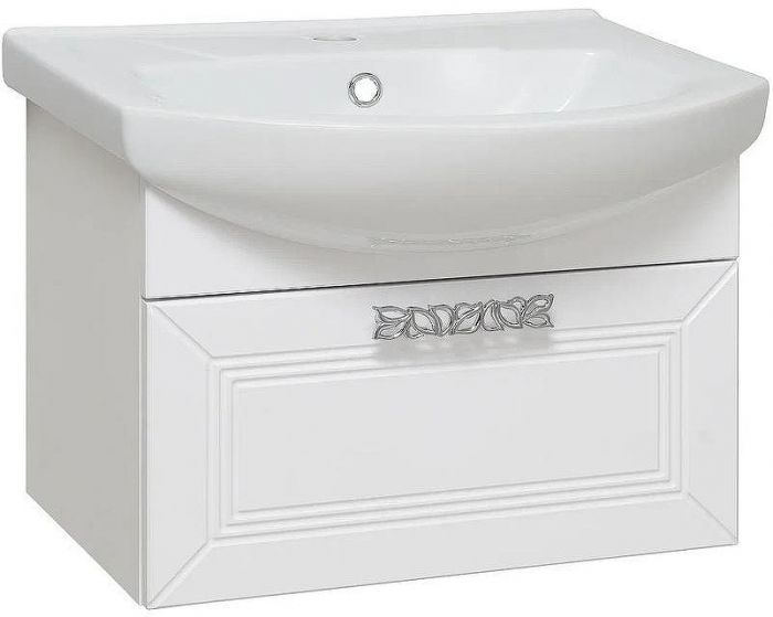 Тумба под раковину Runo Монро 55 00-00000458 подвесная Белая
