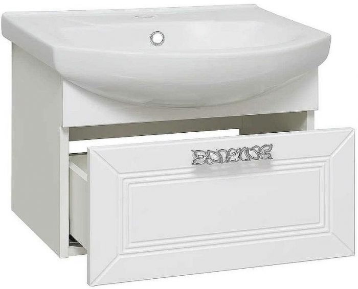 Тумба под раковину Runo Монро 55 00-00000458 подвесная Белая