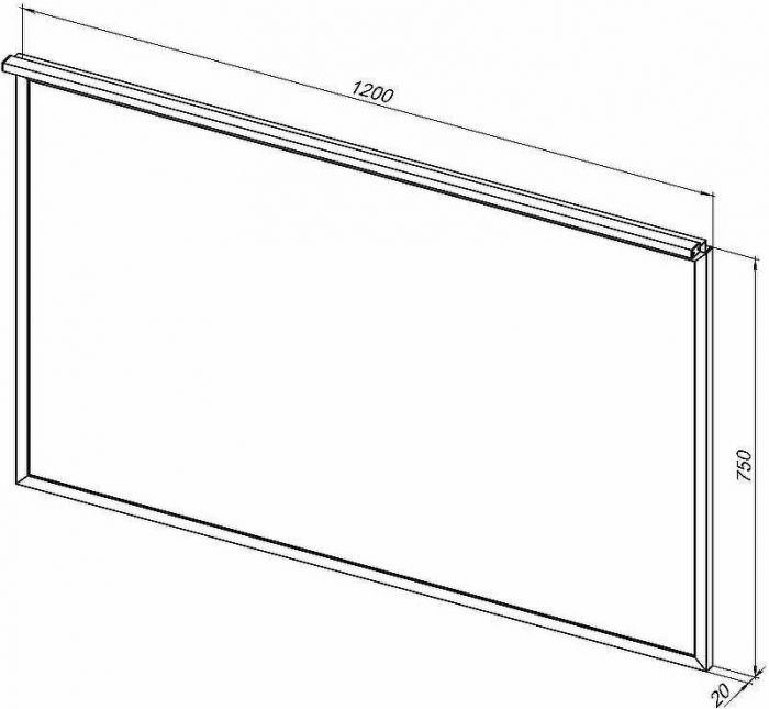 Зеркало Allen Brau Priority 120 1.31018.BB с подсветкой Черный браш