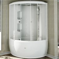 Душевой бокс Radomir Лаура 128x128 1-04-1-0-0-0820 профиль Белый стекло прозрачное