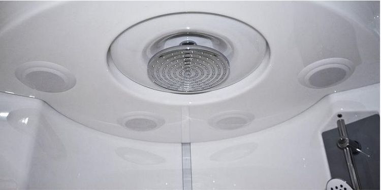 Душевой бокс Radomir Лаура 128x128 1-04-1-0-0-0820 профиль Белый стекло прозрачное