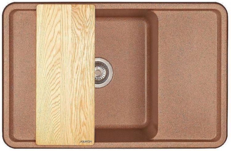 Кухонная мойка Aquaton Беллис 78 1A725032BS270 Терракот Кухонная мойка Aquaton Беллис 78 1A725032BS270 Терракот
