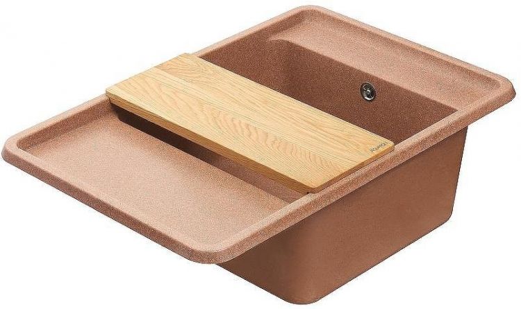 Кухонная мойка Aquaton Беллис 78 1A725032BS270 Терракот Кухонная мойка Aquaton Беллис 78 1A725032BS270 Терракот