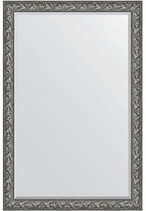 Зеркало Evoform Exclusive 179х119 BY 3624 с фацетом в багетной раме - Византия серебро 99