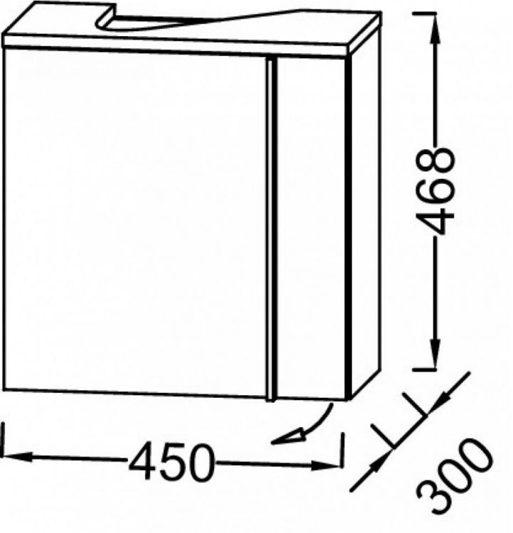 Тумба под раковину Jacob Delafon Nouvelle Vague 45 см EB3045G-M50 левая, голубой шторм Тумба под раковину Jacob Delafon Nouvelle Vague 45 см EB3045G-M50 левая, голубой шторм