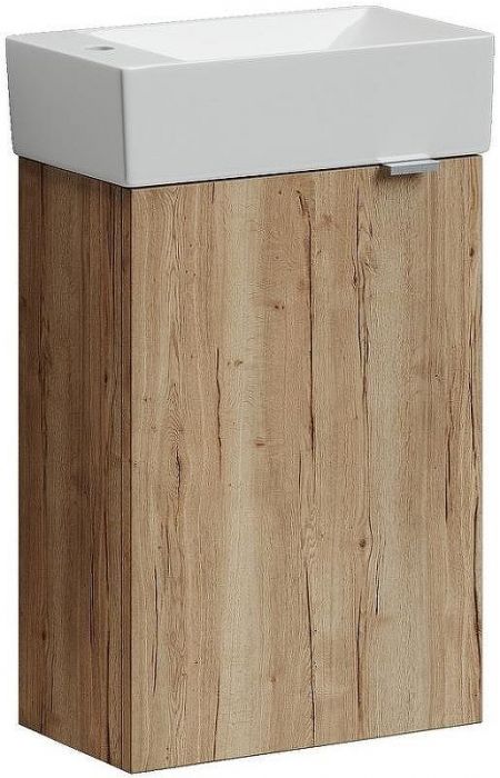 Тумба под раковину Sancos Mini 37 L MN35EGL подвесная Дуб Галифакс натуральный