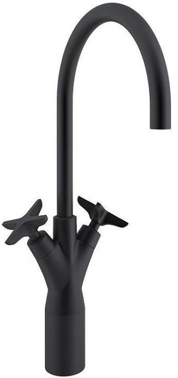 Смеситель для раковины Ramonsoler Adagio 911001NM Черный матовый Смеситель для раковины Ramonsoler Adagio 911001NM Черный матовый