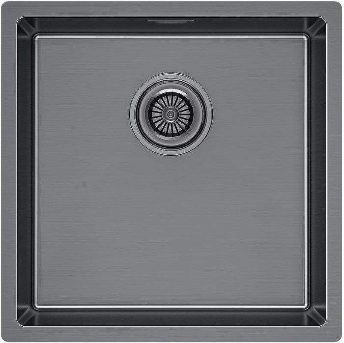 Кухонная мойка Paulmark Lassan 44 Uni LA44-GM Вороненная сталь