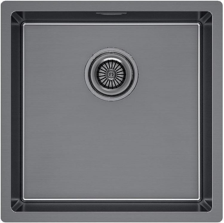 Кухонная мойка Paulmark Lassan 44 Uni LA44-GM Вороненная сталь