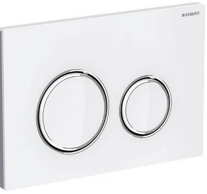 Клавиша смыва Geberit Sigma 21 115.884.SI.1 Белая Хром