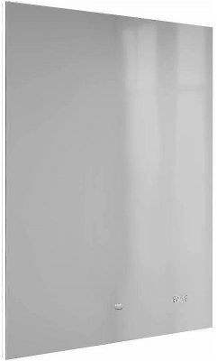 Зеркало Jorno Kvadro 60 Kvdr.02.60/W/RL с подсветкой с бесконтактным выключателем и часами