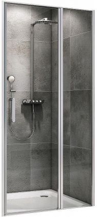 Душевая дверь Abber Sonnenstrand 100 AG04100S профиль Хром стекло прозрачное