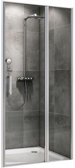 Душевая дверь Abber Sonnenstrand 100 AG04100S профиль Хром стекло прозрачное