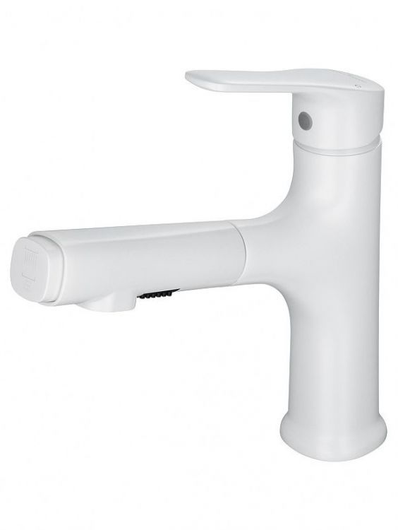 Смеситель для раковины Wonzon & Woghand WW-AE4151-MW цвет Белый матовый Смеситель для раковины Wonzon & Woghand WW-AE4151-MW цвет Белый матовый