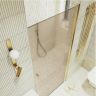 Душевая дверь Maybah Glass MGD-799-3 600x1980 на монопетле Золото стекло бронзовое матовое