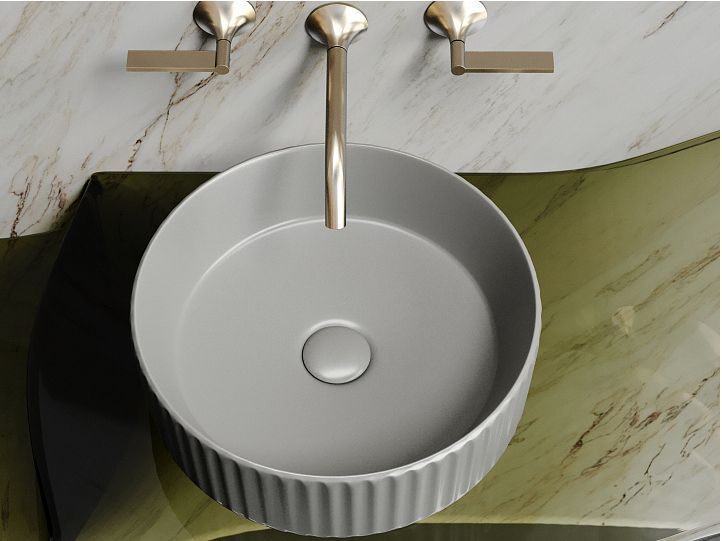 Умывальник CERAMICANOVA Element чаша накладная круглая (цвет Антрацит Матовый) CN6057MH Умывальник CERAMICANOVA Element чаша накладная круглая (цвет Антрацит Матовый) CN6057MH