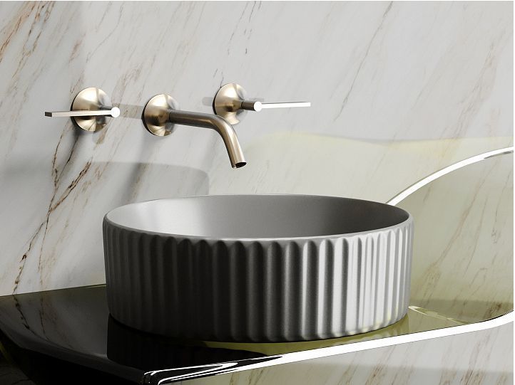 Умывальник CERAMICANOVA Element чаша накладная круглая (цвет Антрацит Матовый) CN6057MH Умывальник CERAMICANOVA Element чаша накладная круглая (цвет Антрацит Матовый) CN6057MH