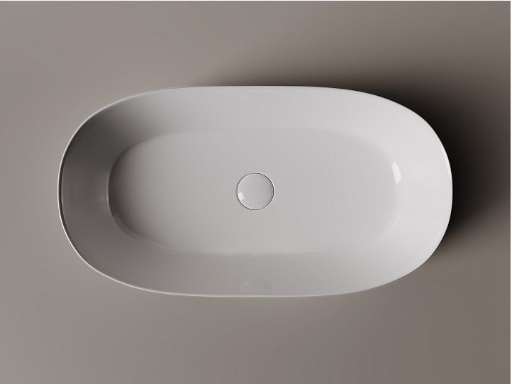 Умывальник CERAMICANOVA Element чаша накладная овальная 665x350x140 мм CN5022