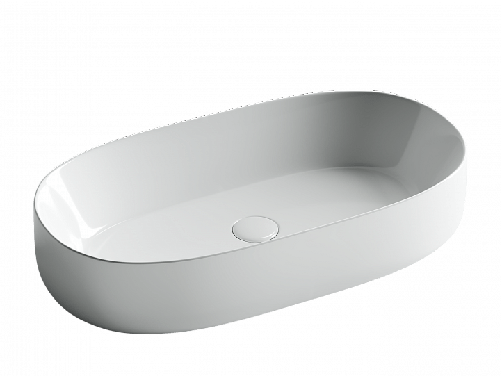 Умывальник CERAMICANOVA Element чаша накладная овальная 665x350x140 мм CN5022