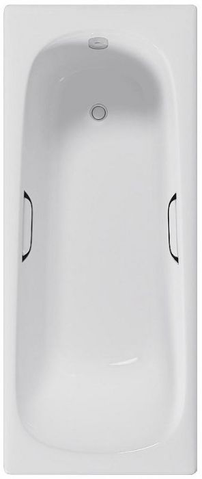 Чугунная ванна Delice Continental 140х70 DLR230619R с отверстиями под ручки без антискользящего покрытия