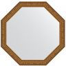 Зеркало Evoform Octagon 65х65 BY 3968 в багетной раме - Виньетка состаренное золото 56