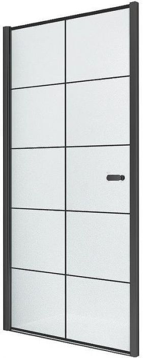 Душевая дверь New Trendy New Varia Black 100 D-0278A профиль Черный стекло прозрачное