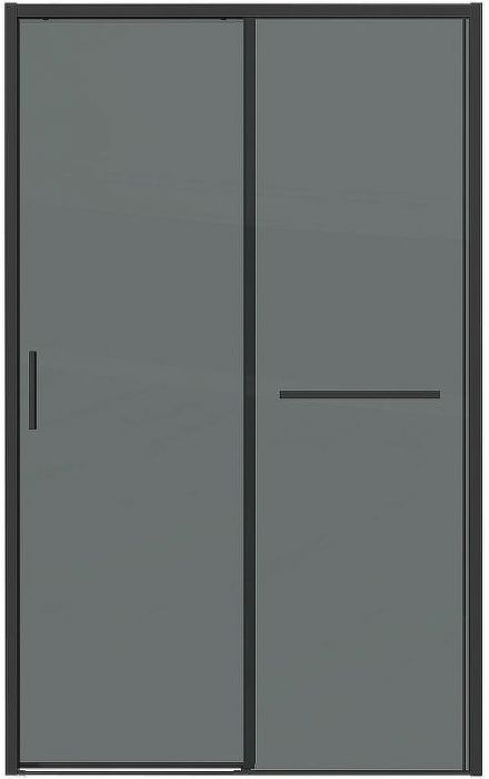 Душевая дверь Grossman Style 100 100.K33.05.100.21.10 профиль Черный матовый стекло тонированное