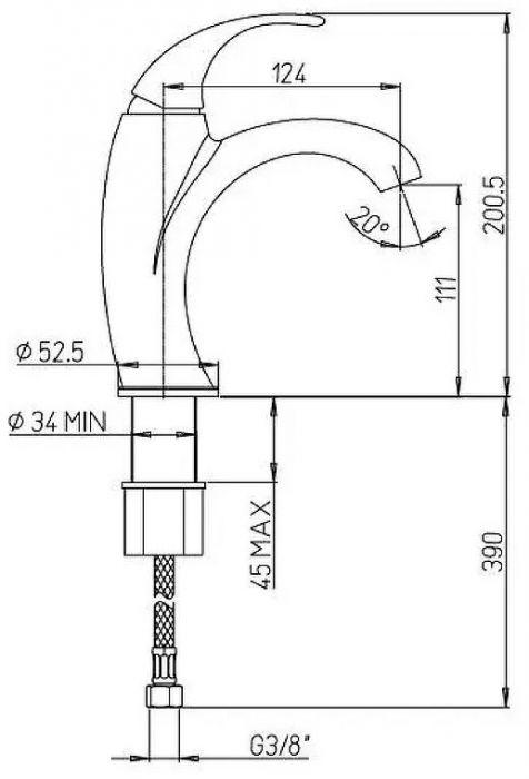 Смеситель для раковины Paini Fiori F2CR205 цвет Хром