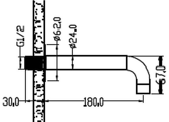 Излив для смесителя Boheme Fusion 625-MW цвет Белый матовый Излив для смесителя Boheme Fusion 625-MW цвет Белый матовый