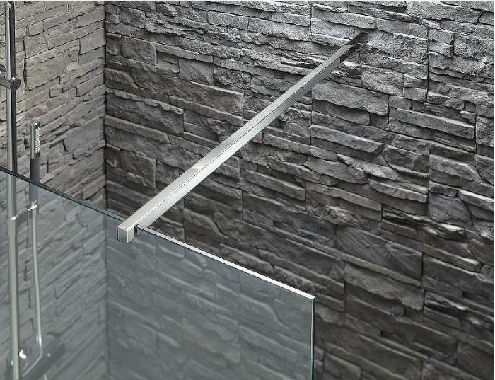 Душевая перегородка Jacob Delafon Contra 90 E22W90-GA профиль Хром стекло прозрачное