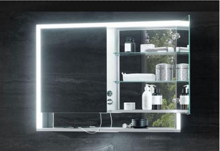 Зеркальный шкаф Keuco Royal Lumos 100 14304 171301 с подсветкой Серебрянный Зеркальный шкаф Keuco Royal Lumos 100 14304 171301 с подсветкой Серебрянный