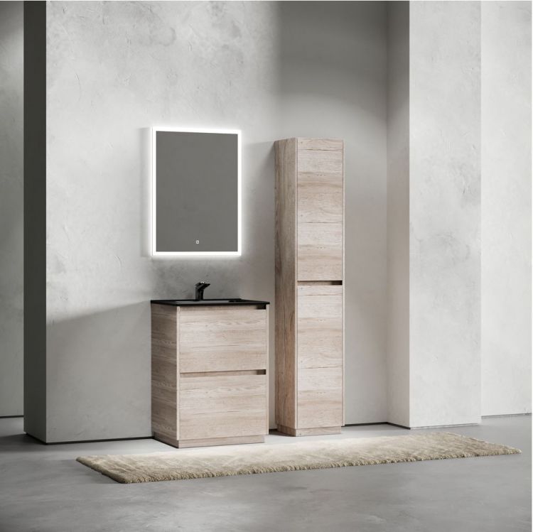 Тумба напольная под раковину SANCOS Libra Floor, дуб галифакс натуральный 590х450х840 мм, LB60FEG