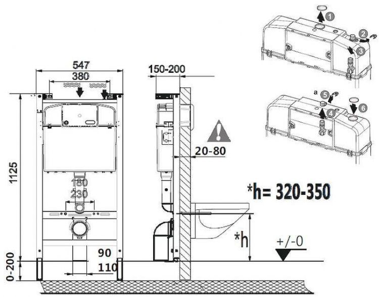 Комплект унитаза с инсталляцией Roca Dama Senso 893104680 с сиденьем Микролифт