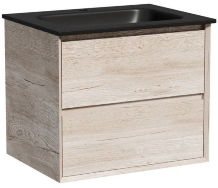 Тумба подвесная SANCOS под раковину Marmi 2.0, дуб галифакс натуральный 590х445х520, MR2.060EG