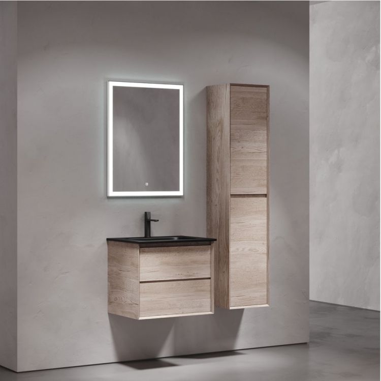 Тумба подвесная SANCOS под раковину Marmi 2.0, дуб галифакс натуральный 590х445х520, MR2.060EG