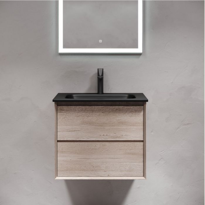 Тумба подвесная SANCOS под раковину Marmi 2.0, дуб галифакс натуральный 590х445х520, MR2.060EG