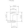 Смеситель для раковины Fmark FM1052 цвет Хром Смеситель для раковины Fmark FM1052 цвет Хром